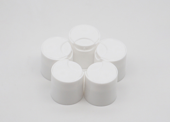 Shampoo Bottle Plastic Dispensing Caps , 18mm Press Disc Top Cap