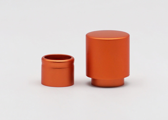 15mm Orange Cylinder Magnetic  Perfume Cap Cosmetci Packaging