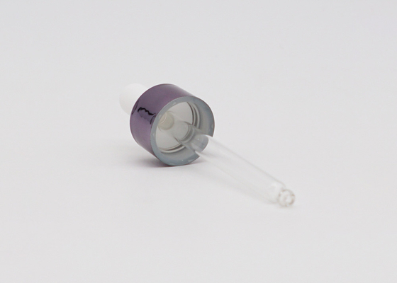 Aluminum  18/410 Glass Eye Dropper Pipette Silicone Teat