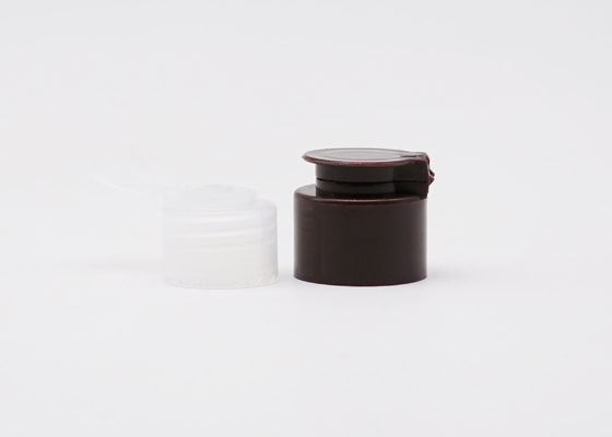 28mm Neck Cosmetics Plastic Screw Flip Top Cap Solid Packing