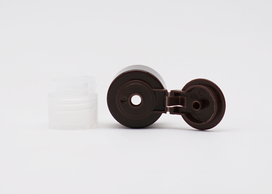 28mm Neck Cosmetics Plastic Screw Flip Top Cap Solid Packing