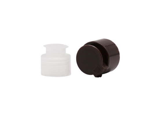 28mm Neck Cosmetics Plastic Screw Flip Top Cap Solid Packing