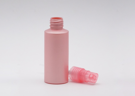 Plastic Fine Mist Spray Bottle 100Ml Round Pink Color 60Ml