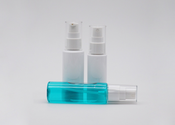 Flat Shoulder Spray Plastic Bottle 50ml 60ml White And Transparent