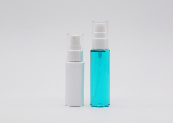 Flat Shoulder Spray Plastic Bottle 50ml 60ml White And Transparent