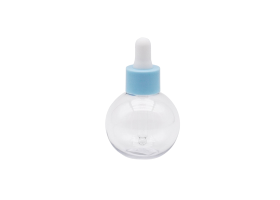 Plastic Ball Shaped 50ml Plastic Dropper Bottle 60ml Plastic Cylinder Essential Oil Bottle