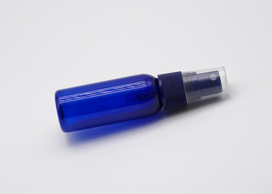 Blue 50ml Empty Fine Mist Spray Bottle Plastic Cylinder