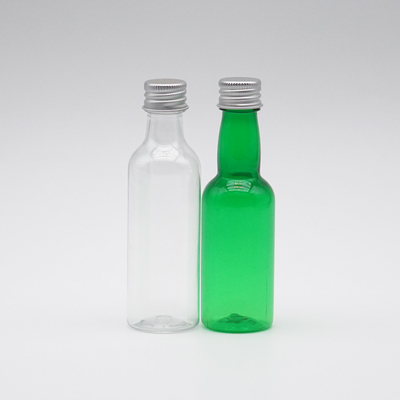 Transparent Green Plastic Long Neck Cosmetic Spray Bottle With Screw Caps 100ml