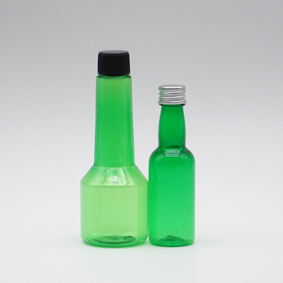 Transparent Green Plastic Long Neck Cosmetic Spray Bottle With Screw Caps 100ml