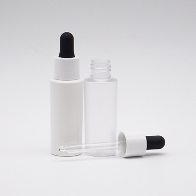 Black And White Cosmetic Plastic Dropper Bottle 30ml Empty Essential Oil Bottle