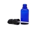 Glass Dropper Bottles Essential Oil Bottles Transparent Blue Color
