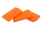 Perfume Atomizer 20ml Plastic Fine Mist Spray Bottle Orange Clear Color