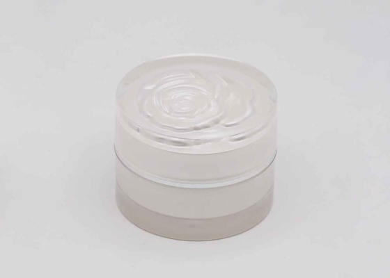 Screw Cap Luxury Acrylic 50g Cosmetic Cream Jar Plastic Containers Skincare