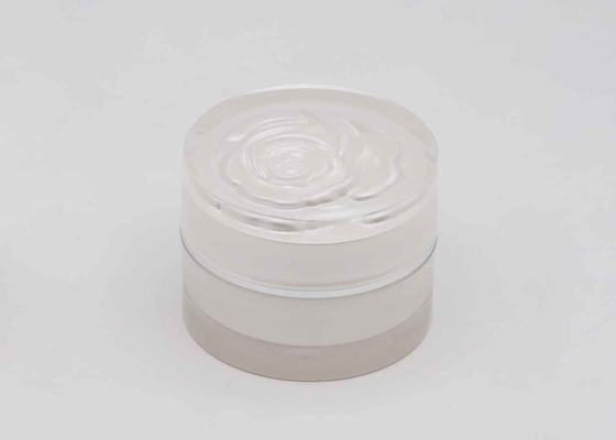 Screw Cap Luxury Acrylic 50g Cosmetic Cream Jar Plastic Containers Skincare