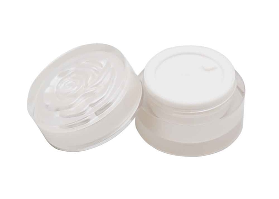 Screw Cap Luxury Acrylic 50g Cosmetic Cream Jar Plastic Containers Skincare