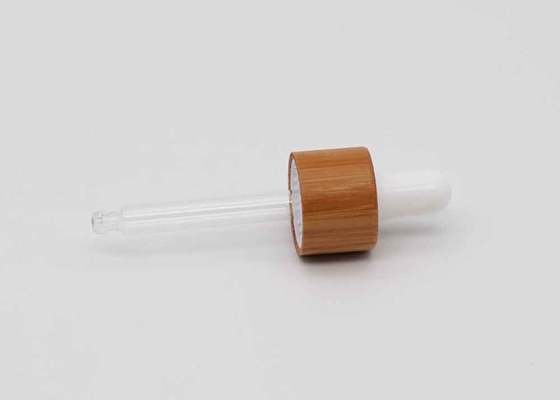 Regular Bamboo Essential Oil Dropper Bamboo Glass Dropper Caps Bamboo 18mm Dropper Lip For Bottles