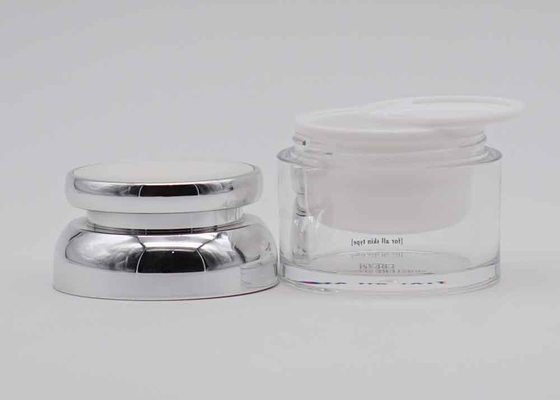 Luxury Acrylic 50g Cosmetic Cream Jar Containers Customizable 30g