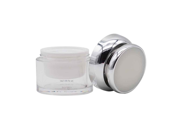 Luxury Acrylic 50g Cosmetic Cream Jar Containers Customizable 30g