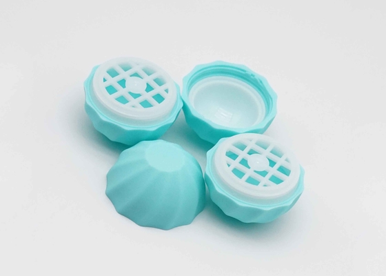 Ball Shaped 7g Lip Balm Tube Light Blue Color Plastic Egg Shaped Lip Balm Tube