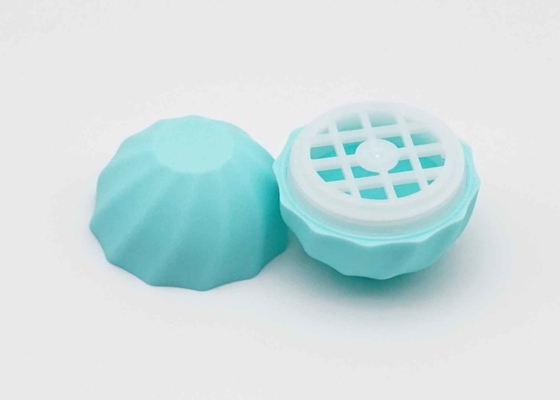 Ball Shaped 7g Lip Balm Tube Light Blue Color Plastic Egg Shaped Lip Balm Tube