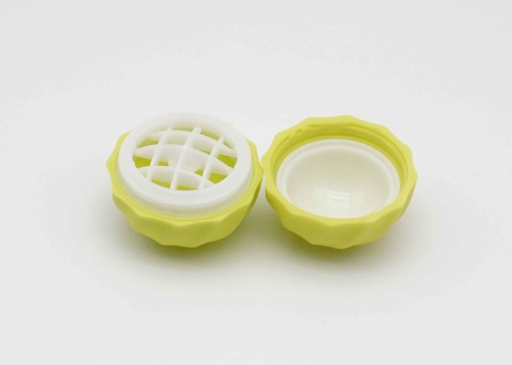 Lemon Color Lip Balm Container Ball Shaped Plastic Lip Balm Tube With Screw Cap