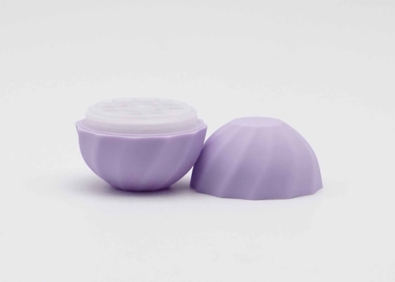 Purple Egg Shape Lip Balm Tube Plastic Cosmetic Lip Balm Package