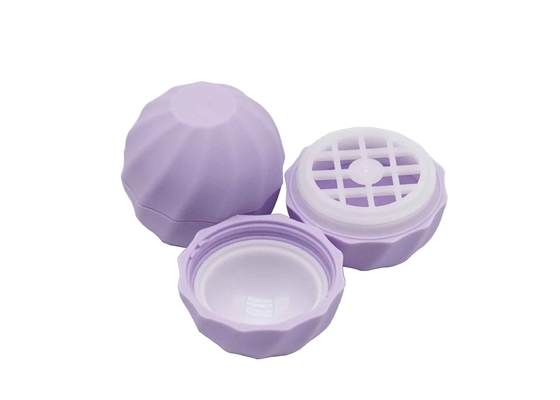Purple Egg Shape Lip Balm Tube Plastic Cosmetic Lip Balm Package