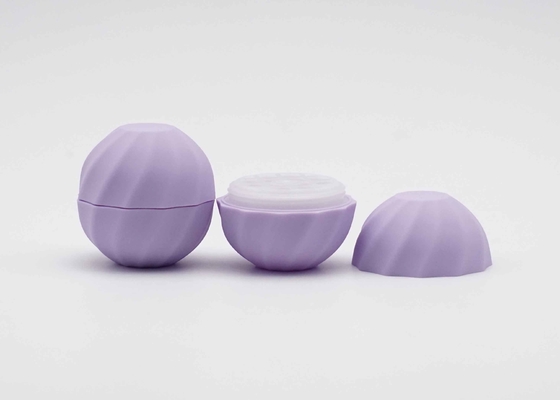 Purple Egg Shape Lip Balm Tube Plastic Cosmetic Lip Balm Package