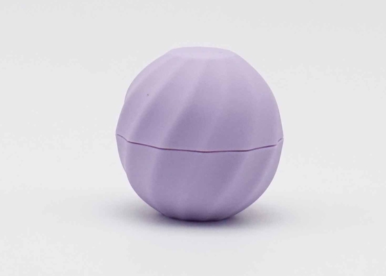 Purple Egg Shape Lip Balm Tube Plastic Cosmetic Lip Balm Package
