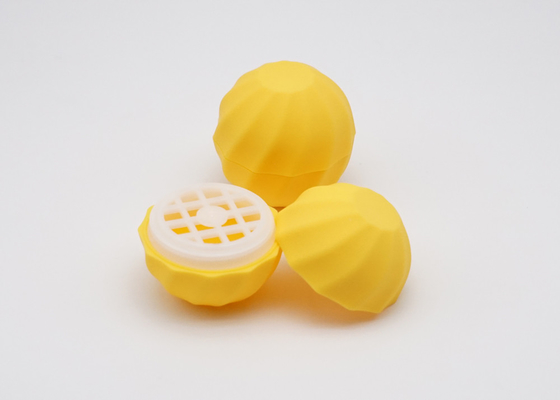 Small MOQ Yellow Cosmetic Lip Balm Tube 7g Plastic Ball Shape Lip Balm Tube