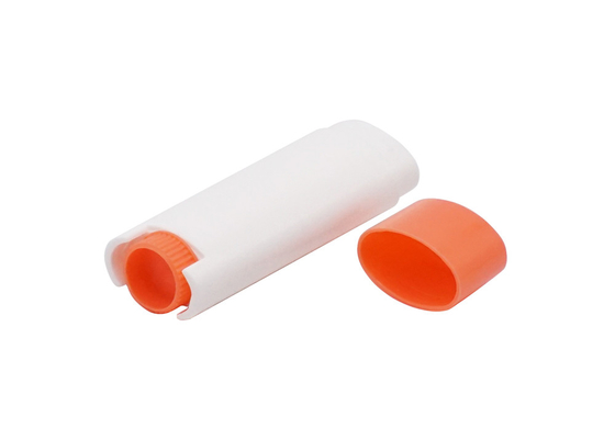 Various Colors Flaky Oval Lip Balm Tube 4.5g Low Moq Plastic Deodorant Stick Container