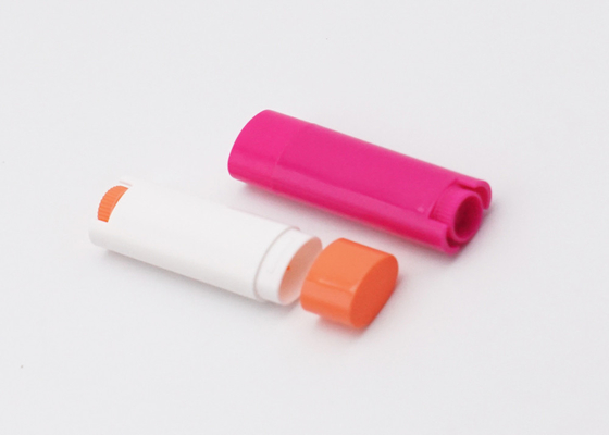 Various Colors Flaky Oval Lip Balm Tube 4.5g Low Moq Plastic Deodorant Stick Container