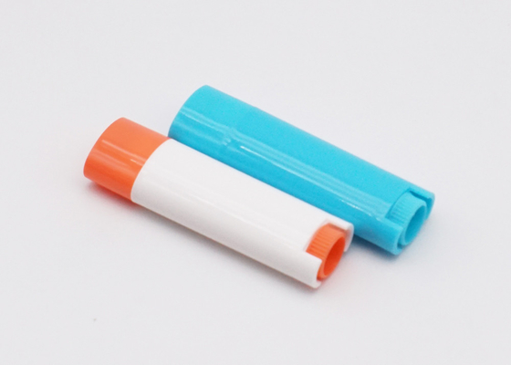 Various Colors Flaky Oval Lip Balm Tube 4.5g Low Moq Plastic Deodorant Stick Container