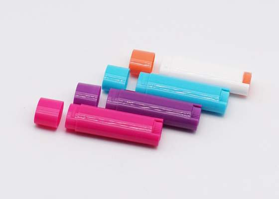 Various Colors Flaky Oval Lip Balm Tube 4.5g Low Moq Plastic Deodorant Stick Container