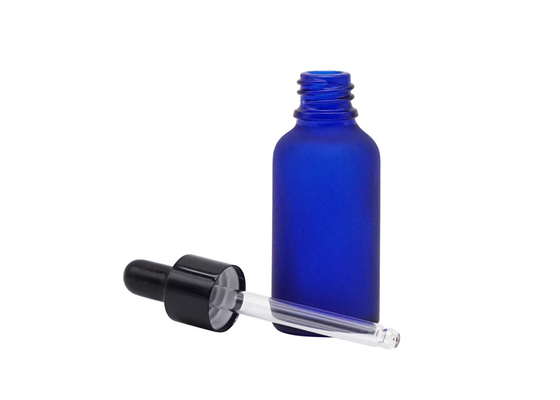 50ml 100ml Glass Dropper Bottles Frosted Blue Glass Dropper Bottles