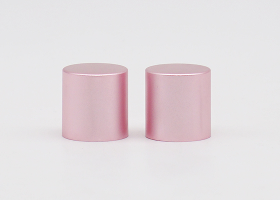 Aluminum Pink Perfume Bottle Caps For Fea15 Spray Pump Cylinder Cap