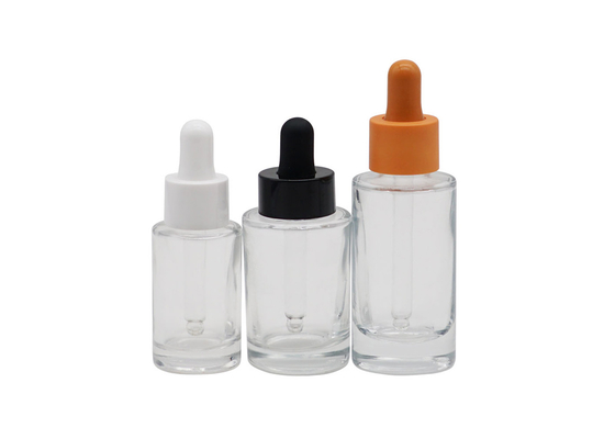 Empty Glass Dropper Bottles 30ml 50ml Transparent Dropper Bottles For Essential Oils