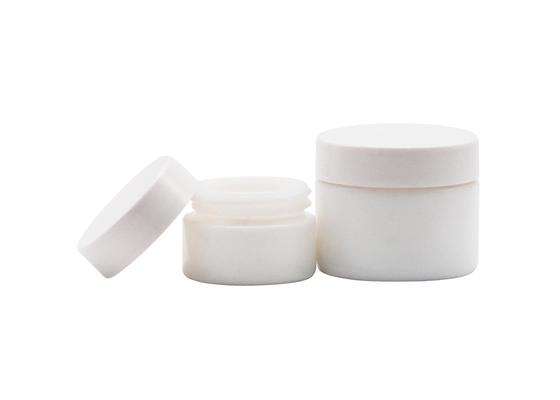 White Glass Empty Cosmetic Packaging Cream Jar 50g Personal Care