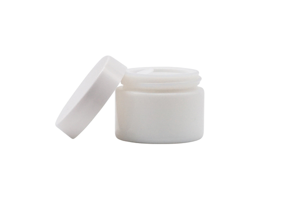 White Glass Empty Cosmetic Packaging Cream Jar 50g Personal Care