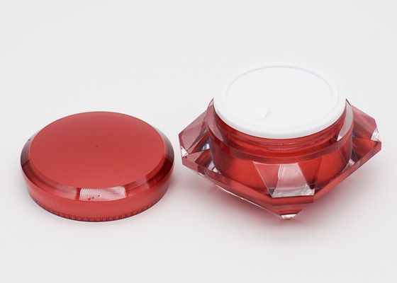 Red Cosmetics Cream Empty Jar 50g Make Up Cream Jar Shin Care