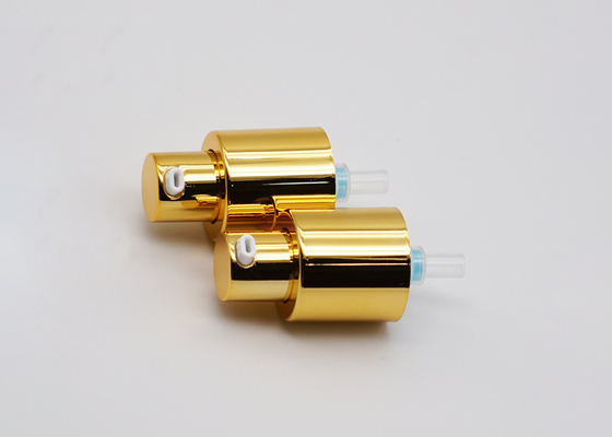 Shiny Gold Lotion Pump 20mm Aluminum Foam Pump Cosmetic Treatment Pump