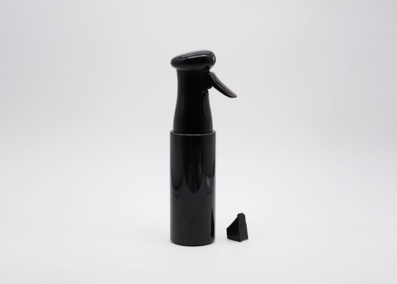 250ml Black Fine Mist Trigger Spray Bottle Plastic Alcohol Hair Continuous Bottle