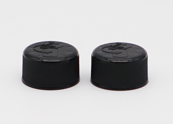 Customized Plastic Child Proof Cap For Bottles Black 20mm Screw Cap