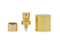 Light Gold Crimp Sprayer Pump Cosmetic Aluminum Perfume Mist Sprayer For Bottles