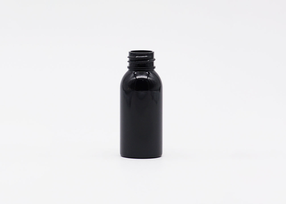 Mist Cosmetic Spray Bottle 60ml Plastic Black Packaging Bottle 20mm Neck