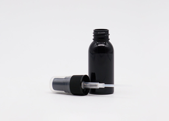 Mist Cosmetic Spray Bottle 60ml Plastic Black Packaging Bottle 20mm Neck