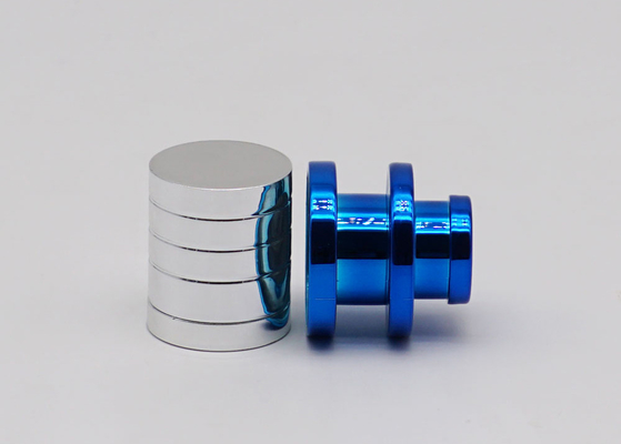 Shiny Blue Aluminum Perfume Cap FEA15mm Thread Shape