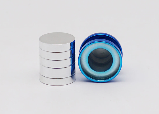 Shiny Blue Aluminum Perfume Cap FEA15mm Thread Shape