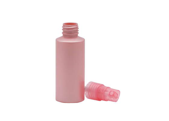 Empty Cylinder Cosmetic Spray Bottle Pink Mist 20mm Neck Size Plastic