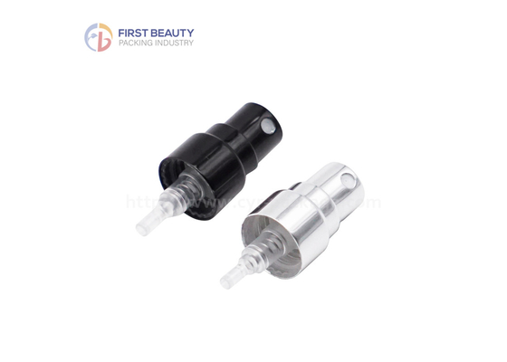 Aluminum Mist Perfume Spray Pump Screw For Glass Bottles Shiny Silver With Cap